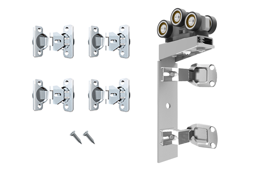 SF-60D fitting set for 2 panels without bottom guide 